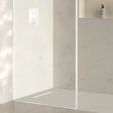 Swiss Madison Voltaire 18" Stainless Steel Linear Shower Drain - Matte White - SM-SY0501MW