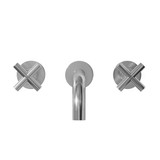 Swiss Madison Ivy 8" Widespread Double Cross-Handle Wall Mount Bathroom Faucet - Polished Chrome - SM-BF62CH