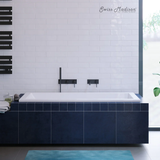 Swiss Madison Voltaire 60" x 30" Reversible Drain Soaking Drop-in Bathtub - Glossy White with Integrated Overflow, Drain Included - SM-DB0512GW