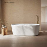 Swiss Madison Nanterre 68" Soaking Freestanding Bathtub - Glossy White, Drain Included - SM-FB9401GW