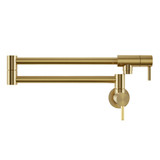 Swiss Madison Ivy Retractable Wall-Mounted Pot Filler - Brushed Gold - SM-KF0901BG