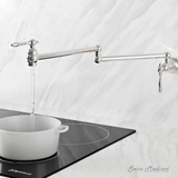 Swiss Madison  Plaisir Retractable Wall Mount Pot Filler Faucet - Polished Chrome - SM-KF0701CH