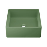 Swiss Madison Lisse 15.5" Concrete Square Vessel Sink - Matte Royal Green - SM-VSC101RR