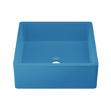 Swiss Madison Lisse 15.5" Concrete Square Vessel Sink - Ocean Blue - SM-VSC101MD