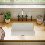 Swiss Madison  Rochelle 24" x 18" ceramic single basin, drop-in/undermount kitchen sink - SM-KU8501GW
