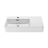 Swiss Madison  St. Tropez 36" Rectangle Wall-Mounted Sink with Left Side Faucet Mount - SM-WS402