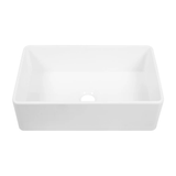 Swiss Madison Elegance 33" Single Basin Fireclay Farmhouse Kitchen Sink - Glossy White - SM-FS3802GW