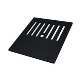 Ruvati 15 x 13 inch Textured Black Finish Cutting Board With Dish Plate Caddy for Workstation Sinks - RVA1226BK