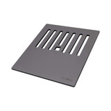 Ruvati 15 x 13 inch Textured Gray Finish Cutting Board With Dish Plate Caddy for Workstation Sinks - RVA1226GR