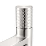 Ruvati Emilio Single Hole Diamond Pattern Bathroom Faucet in Brushed Nickel - RVF5133BN