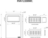 Ruvati Cutting Board with Inserted Colander Workstation Accessory in Black Composite - RVA1220BWC