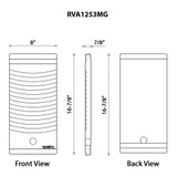 Ruvati 17 x 8 inch Solid Wood Replacement Washboard for RVU6525 and RVU6553 Workstation Sinks - RVA1253MG