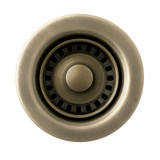 Whitehaus WC2BASK 2" Basket Strainer - Antique Brass