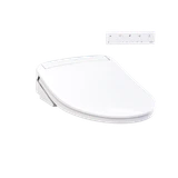 TOTO® WASHLET® KS6 Electronic Bidet Toilet Seat with Instantaneous Water Heating, PREMIST and EWATER+ Wand Cleaning, Elongated, Cotton White - SW3946#01