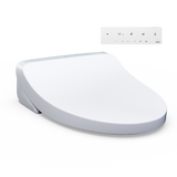 TOTO® WASHLET® KS5 Electronic Bidet Toilet Seat with Instantaneous Water Heating, Self-Cleaning Wand and Heated Seat, Elongated, Cotton White - SW3216#01
