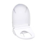 TOTO® WASHLET® S5 Electronic Bidet Toilet Seat with Instantaneous Water Heating, PREMIST and EWATER+ Wand Cleaning, Round, Cotton White - SW3445#01