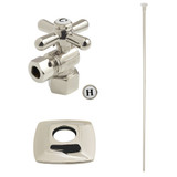 Kingston Brass Gehry Plumbing Toilet Trim Kit with Flange, Polished Nickel -  KTK110P6