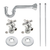 Kingston Brass Trimscape Traditional Plumbing Supply Kit Combo, Polished Chrome -  KPK301