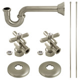 Kingston Brass Trimscape Traditional Plumbing Supply Kit Combo, Brushed Nickel -  KPK308