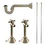 Kingston Brass Trimscape Traditional Plumbing Supply Kit Combo, Brushed Nickel -  KPK808