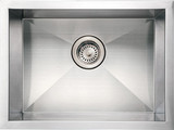 Whitehaus WHNCM2015 20" Noah Commercial Single Bowl Undermount Kitchen Sink - Brushed Stainless Steel