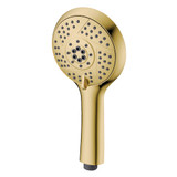 Kingston Brass Vilbosch 5-Function Round Hand Shower, Brushed Brass - KXH154A7