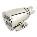 Kingston Brass Victorian 2-5/16" Round Adjustable Jet Spray Brass Shower Head, Polished Nickel - K137A6