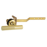 Kingston Brass Convergent Front Mount Toilet Tank Lever with Knurled Handle, Polished Brass - KTKNL2
