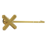 Kingston Brass French Country Universal Front or Side Mount Toilet Tank Lever, Brushed Brass - KTCHXD7