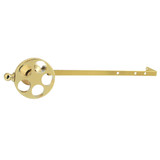 Kingston Brass Webb Universal Front or Side Mount Toilet Tank Lever with Knurled Handle, Polished Brass - KTRKXD2
