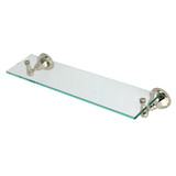 Kingston Brass Metropolitan Glass Shelf, Polished Nickel - BA4819PN