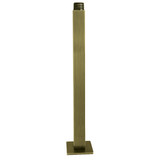 Kingston Brass Claremont 10" Rain Drop Ceiling Mount Shower Arm with Square Flange, Antique Brass - K212C3