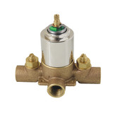Kingston Brass Pressure Balanced Rough-In Tub and Shower Valve with Stops, Polished Nickel - KB656V