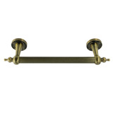 Kingston Brass Templeton 12" x 1" O.D. Brass Decorative Grab Bar, Antique Brass - DR710123