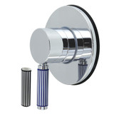 Kingston Brass Verona Single-Handle Six-Way Diverter Valve with Round Trim Kit, Polished Chrome - KS4031KPS