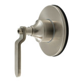 Kingston Brass Whitaker Single-Handle Three-Way Diverter Valve with Round Trim Kit, Brushed Nickel - KS3038KL