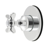 Kingston Brass Essex Single-Handle Six-Way Diverter Valve with Round Trim Kit, Polished Chrome - KS4031BEX
