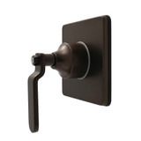 Kingston Brass Whitaker Single-Handle Six-Way Diverter Valve with Square Trim Kit, Oil Rubbed Bronze - KS4045KL