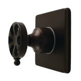 Kingston Brass Belknap Single-Handle Six-Way Diverter Valve with Square Trim Kit, Oil Rubbed Bronze - KS4045RX