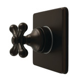 Kingston Brass Restoration Single-Handle Six-Way Diverter Valve with Square Trim Kit, Oil Rubbed Bronze - KS4045AX