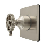 Kingston Brass Fuller Single-Handle Six-Way Diverter Valve with Square Trim Kit, Brushed Nickel - KS4048CG