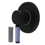 Kingston Brass Verona Single-Handle Six-Way Diverter Valve with Round Trim Kit, Matte Black - KS4030KPS