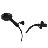 Kingston Brass Vilbosch Multi-Function Hand Shower Kit, Matte Black - KX1540BD