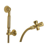 Kingston Brass Vintage Hand Shower Kit, Brushed Brass - KX1077SD