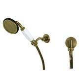 Kingston Brass Vintage Hand Shower Kit, Antique Brass - KX10203BE