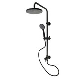 Kingston Brass Concord Wall Mount Rain Drop Shower System with Hand Shower, Matte Black - KSG2390D
