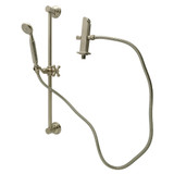 Kingston Brass Made to Match Shower System with 24" Slide/Grab Bar and Hand Shower, Brushed Nickel - KCK3428W8