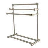 Kingston Brass Maximilien 28" Freestanding Pedestal 3-Tier Towel Rack, Brushed Nickel - SCC8238