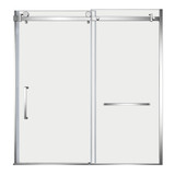 Kingston Brass Toledo 57-7/8" L x 60" H Left Handed Tub Door, Polished Chrome - SSD60608SL1