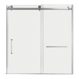 Kingston Brass Toledo 57-7/8" L x 60" H Left Handed Tub Door, Brushed Nickel - SSD60608SL8